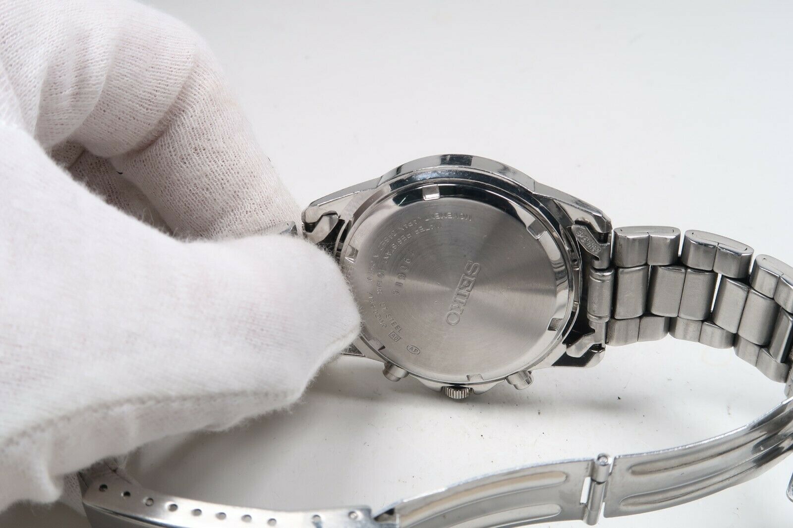 SEIKO 7T92-0DW0 QUARTZ CHRONOGRAPH 100M Mens Watch Japan