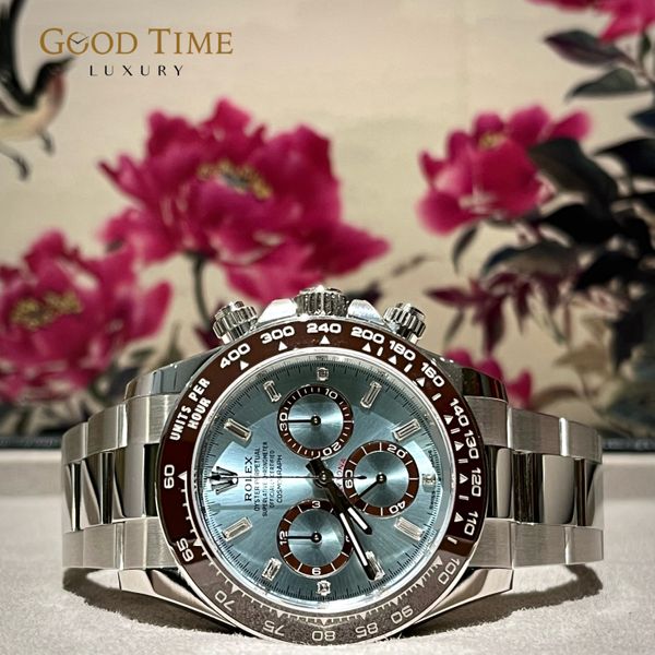 2024 FEB BNIB Rolex Daytona 126506A Platinum 126506 Baguette Diamond ...