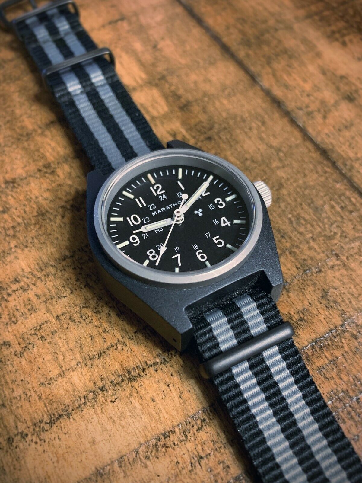 marathon gpm military field watch