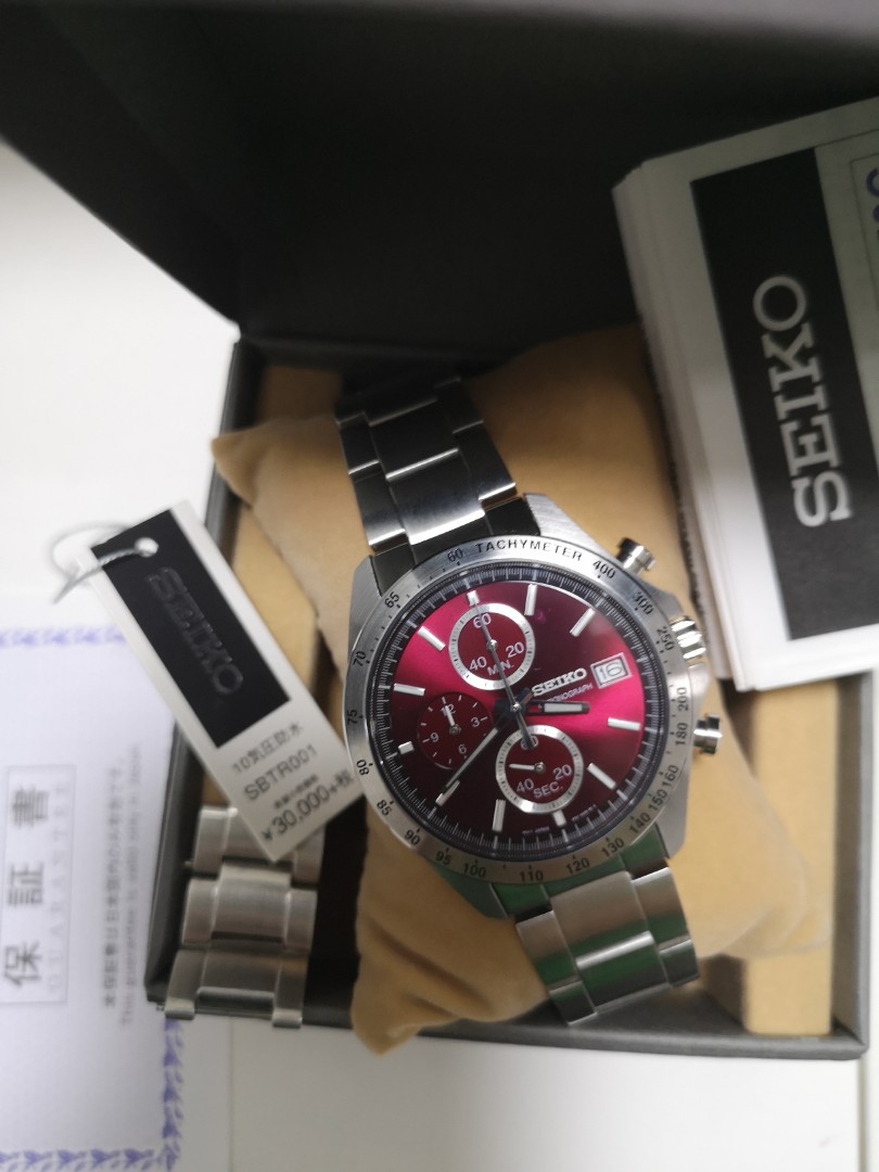 SEIKO SPIRIT クロノグラフ SBTR001 ワインレッド SEIKO セイコー腕時計 メンズ クロノグラフ SPIRIT スピリット