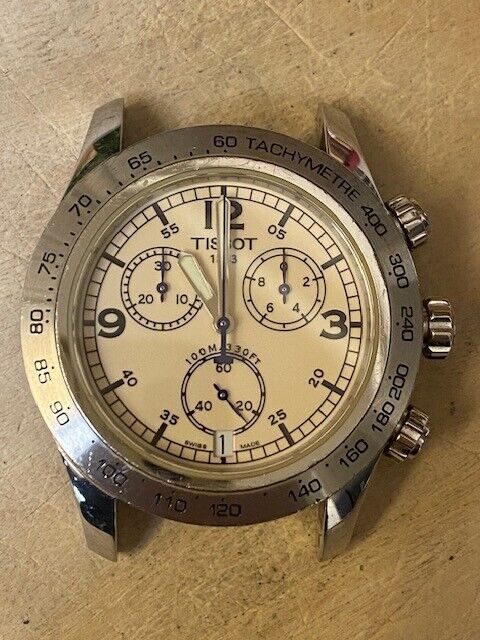 Tissot V8 Quartz Chronograph S 762N 862N Q Stainless Steel 43 mm