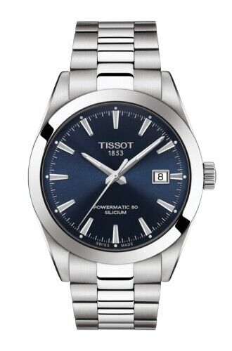 NEW TISSOT T1274071104100 GENTLEMAN POWERMATIC 80 SILICIUM T127