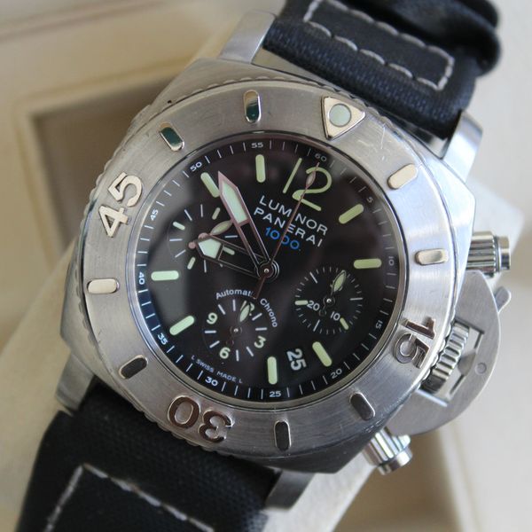 FS: Panerai PAM 187 Luminor Submersible Chrono 1000m 1950 47mm PAM00187 ...