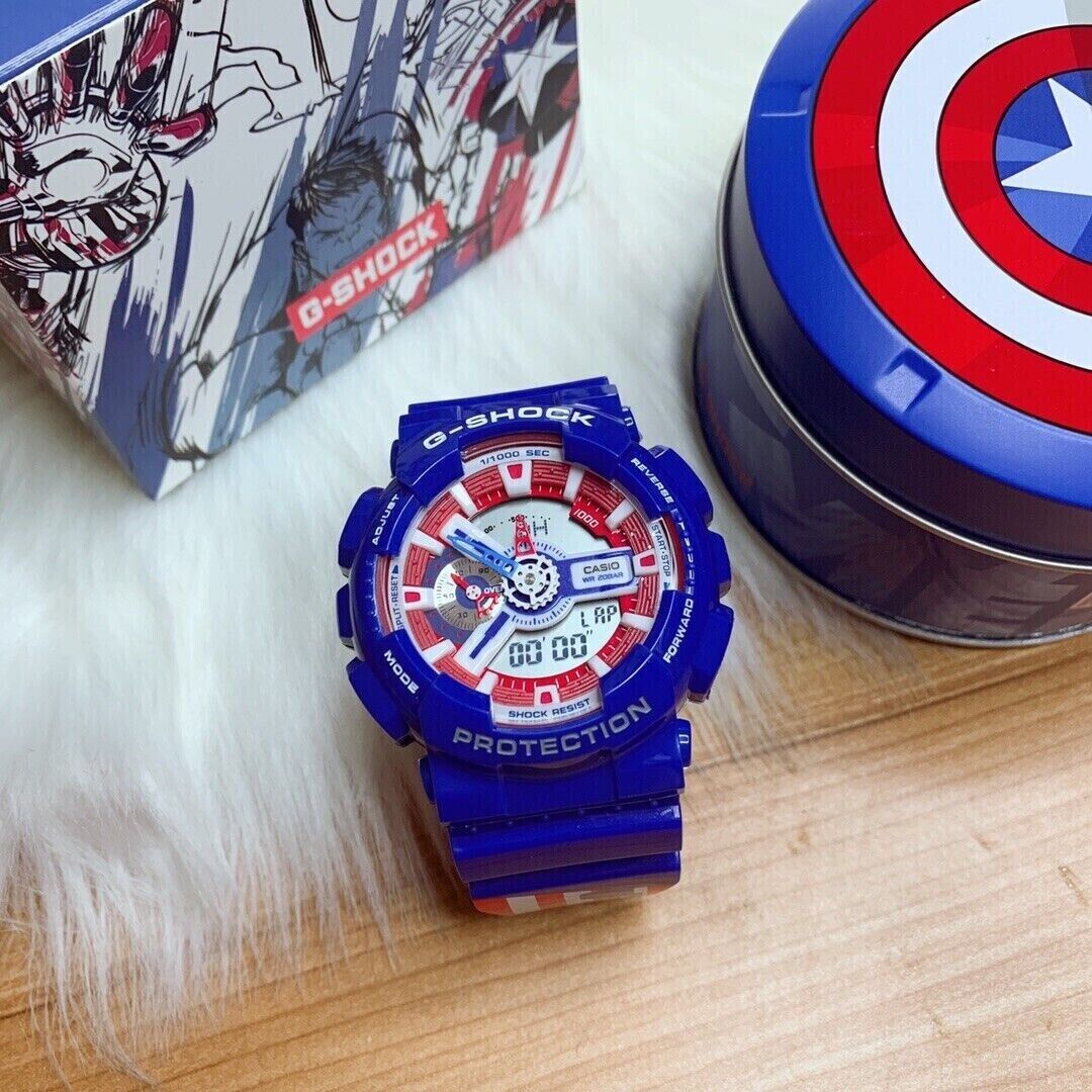 G shock captain discount marvel