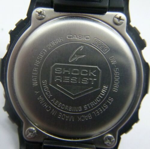 CASIO G-Shock 3229 DW-5600BB Water Resistance 20 Bar Men's Watch