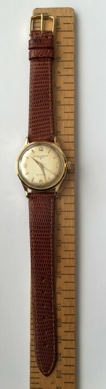 Vintage Baume Mercier Geneve Watch Automatic Incabloc