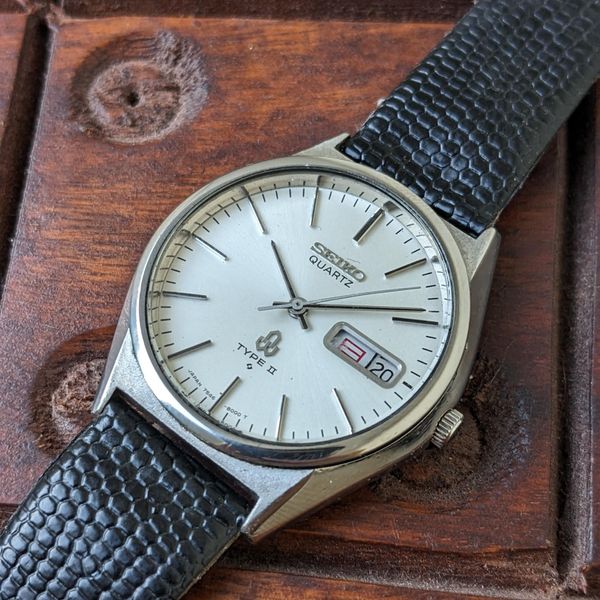 SEIKO セイコータイプ2 7546-8000稼働美品 SEIKO タイプ 2 クオーツ腕時計 ビンテージ 美品 7546-8000