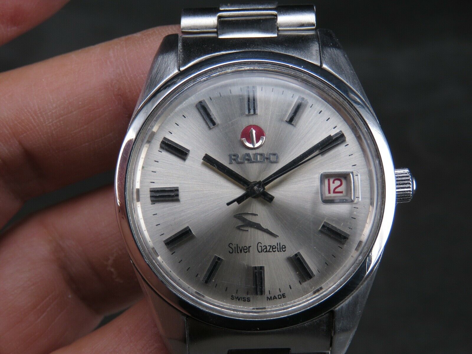 時計 RADO GAZELLE Vintage RADO Purple Gazelle Automatic Day Date Classic Dial