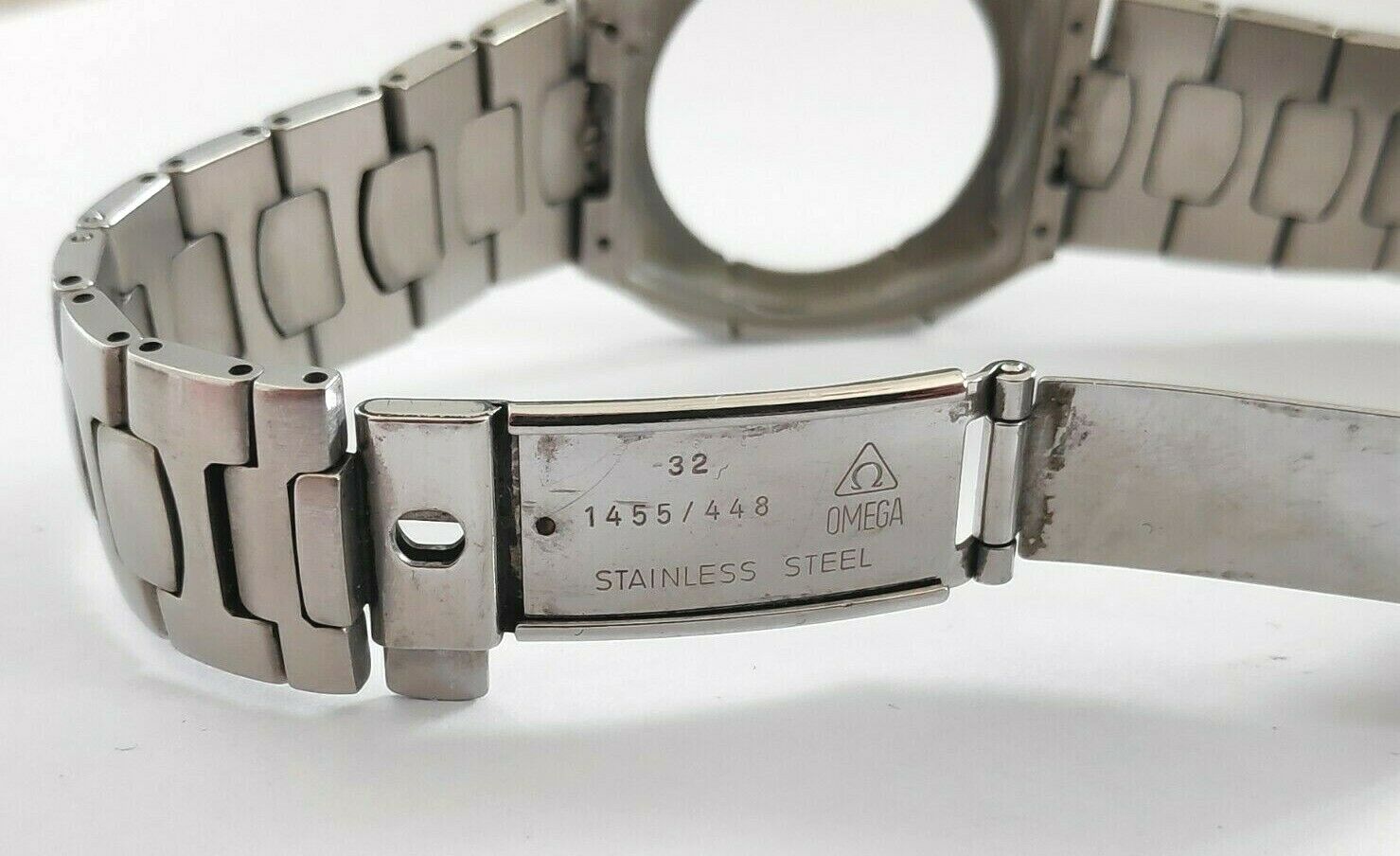 VINTAGE OMEGA 1455/448 SEAMASTER BRACELET&CASE PARTSRARE