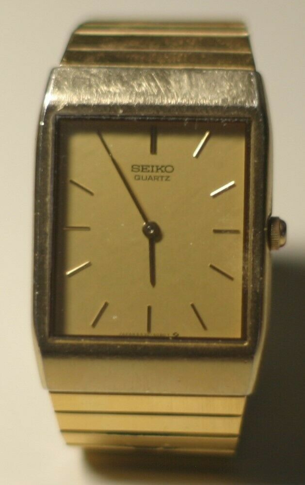 Seiko 6530-5420 Gold Color Quartz Elegant Nice Men's Watch June