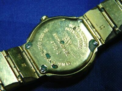 Need Repair] RAYMOND WEIL 4705-2 GOLD WOMEN'S VINTAGE WATCH SWISS