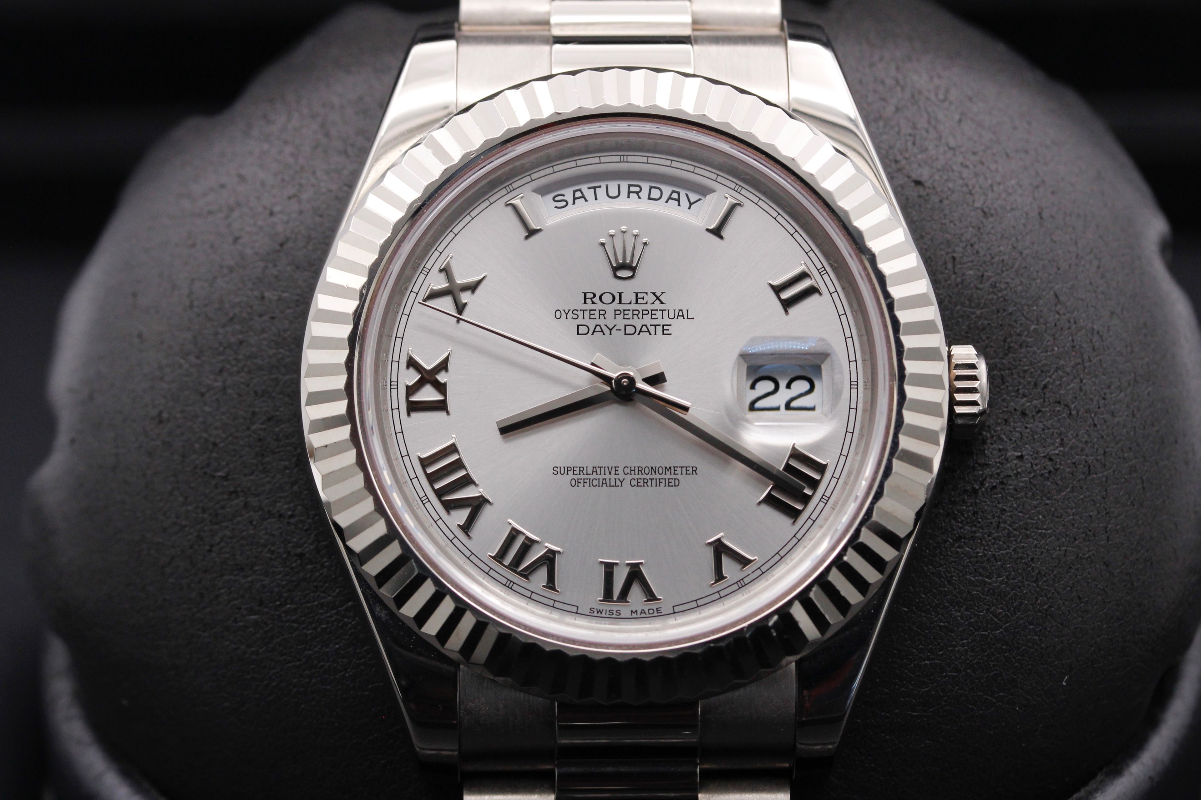 Rolex day date 2024 41mm white gold