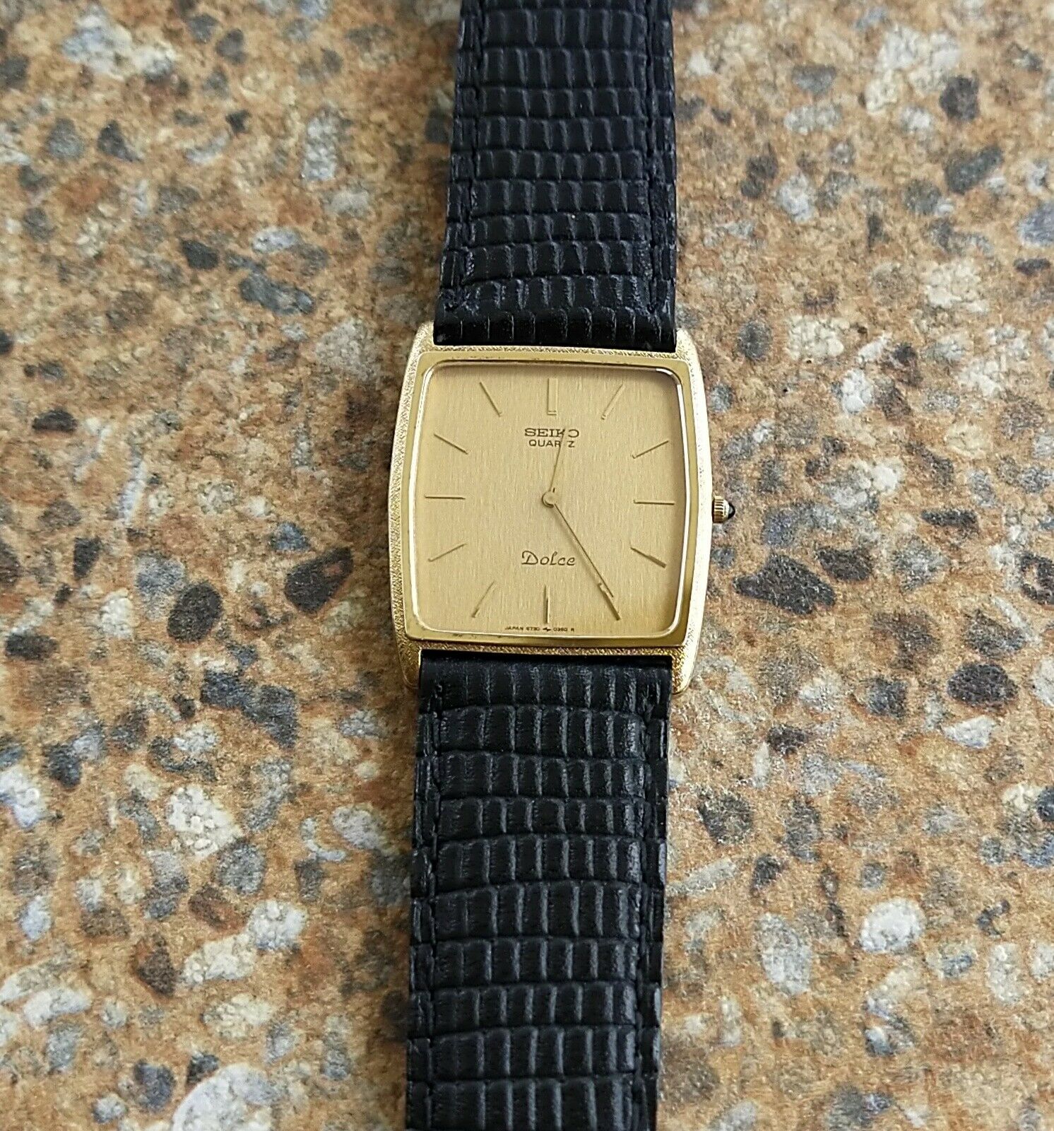 Seiko Dolce Quartz 6730 5180 SGP 30 Gold Plated October 1981 Dress 