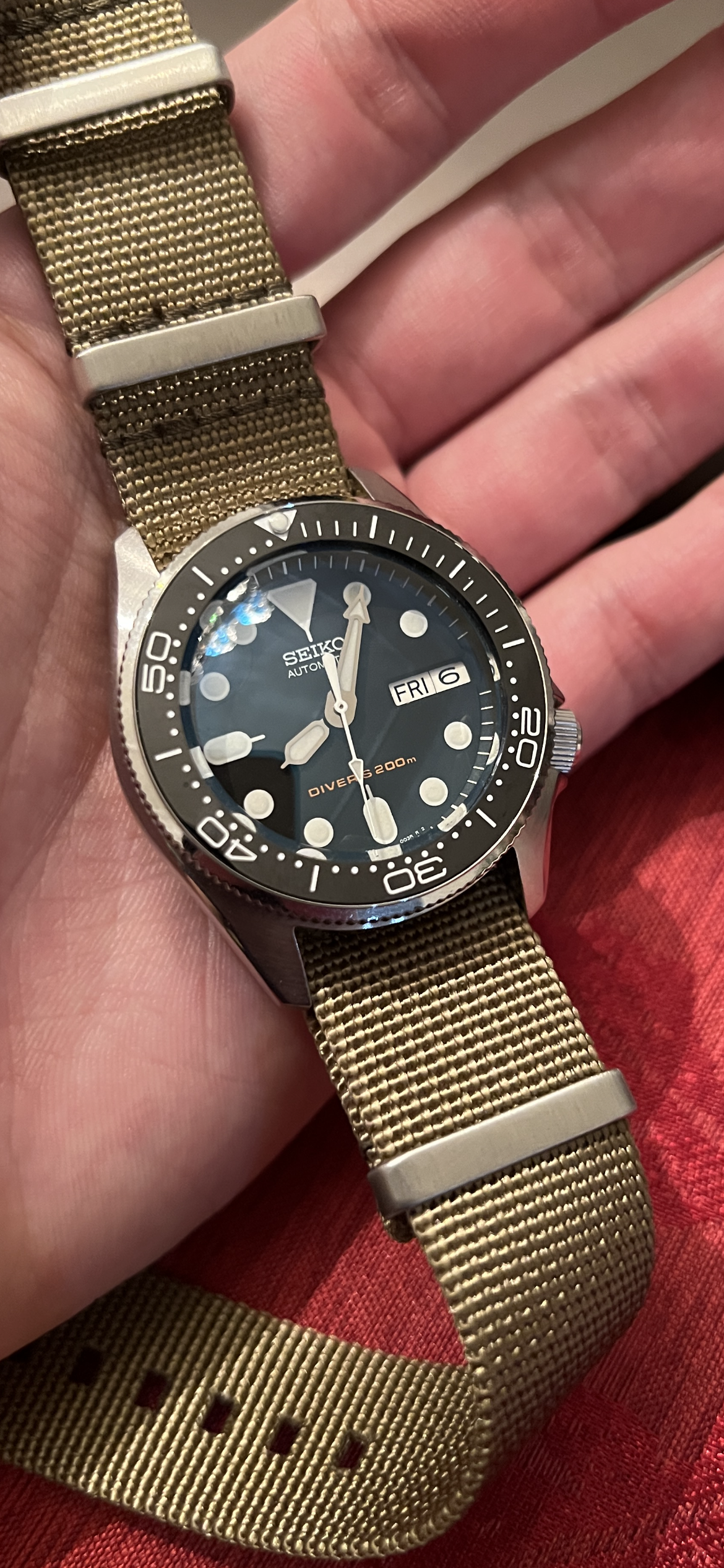 Orange Seiko Skx007j Seiko Skx007 Bond Nato Strap WTS/WTT] Seiko