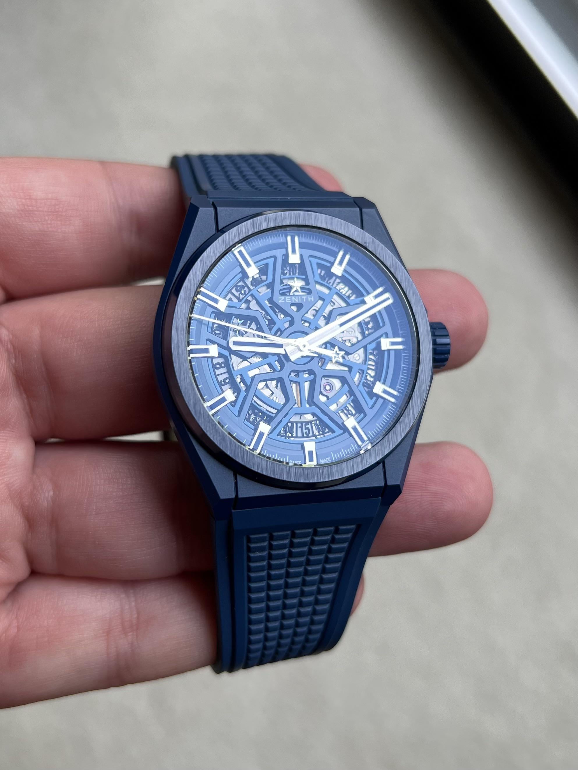 Zenith - Defy Classic Blue and White Ceramic