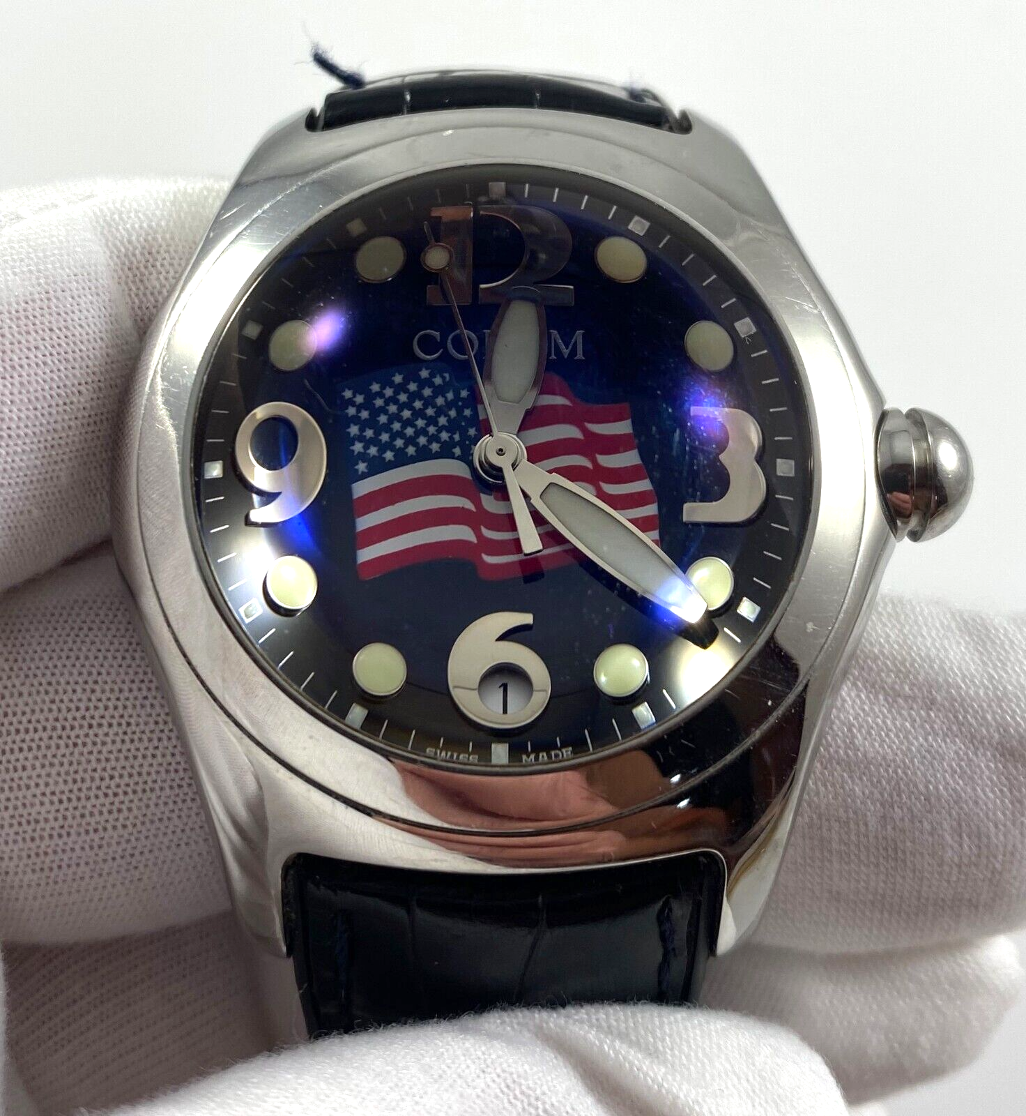 Corum Bubble Wristwatch Limited Edition 9 11 American Flag No. 258