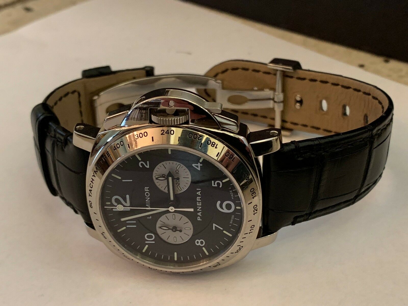 PANERAI Men s Luminor Chronograph 18K White Gold PAM00189 PAM 189