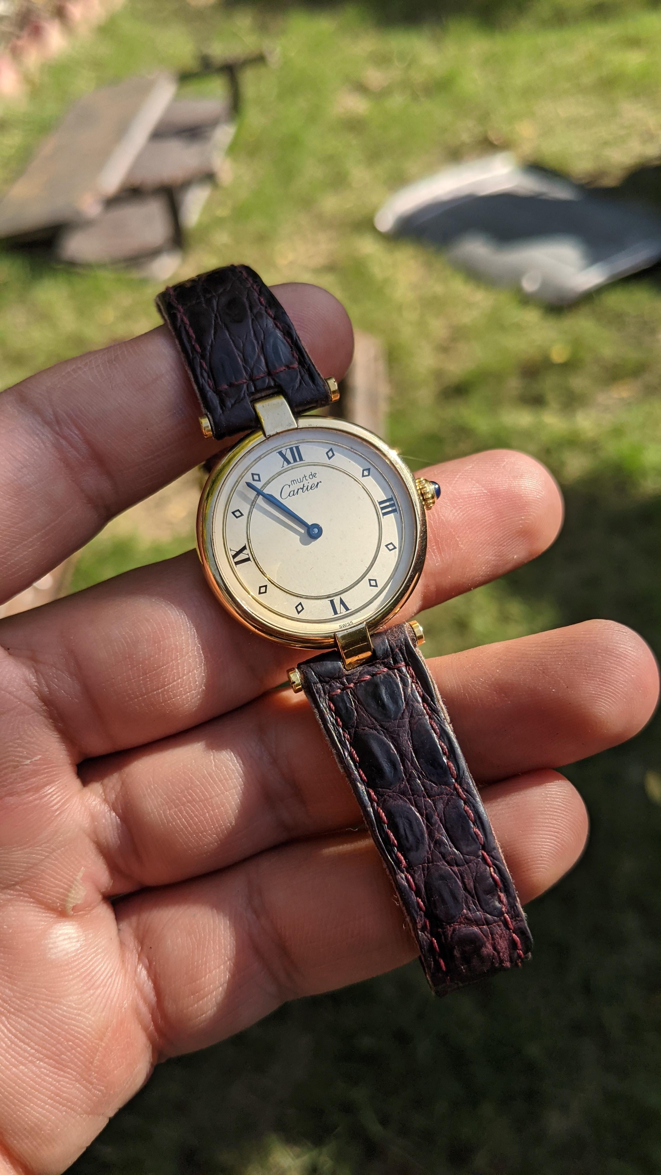 WTS Cartier Must De Quartz Vermeil Dial 1980s WatchCharts