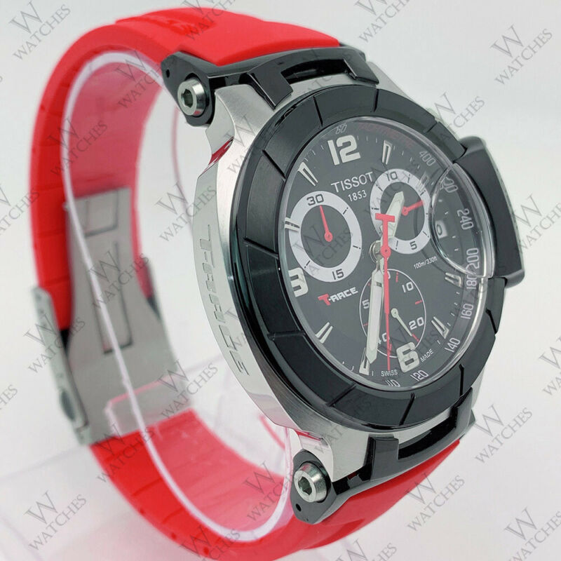 Tissot T048.417.27.057.01 T Race Red Rubber Bracelet Chronograph