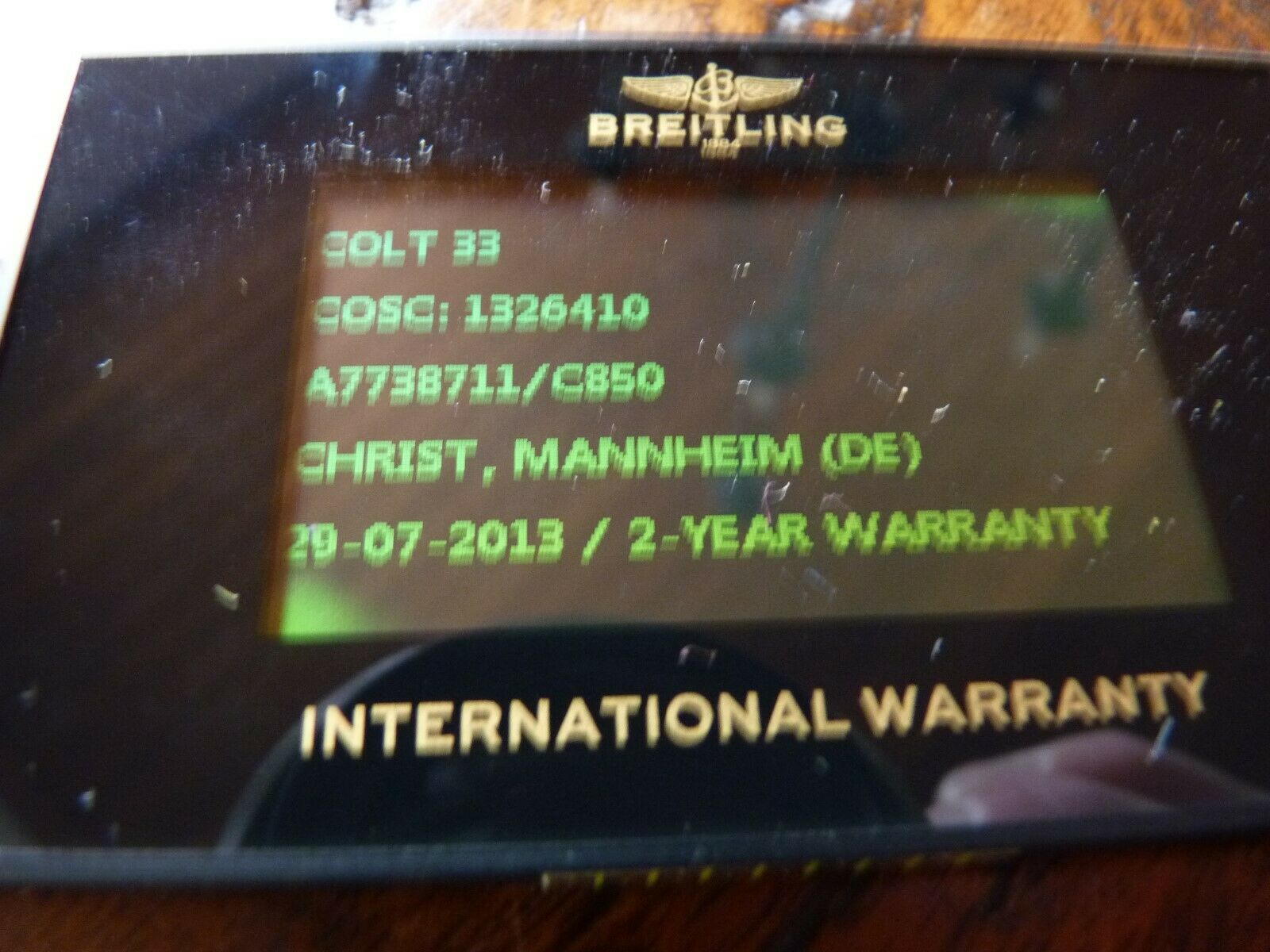 Breitling Colt 33 C850 158a Stahl Uhr Watchcharts