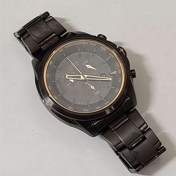 Citizen EcoDrive Chronograph H504S085977 Black Stainless Watch