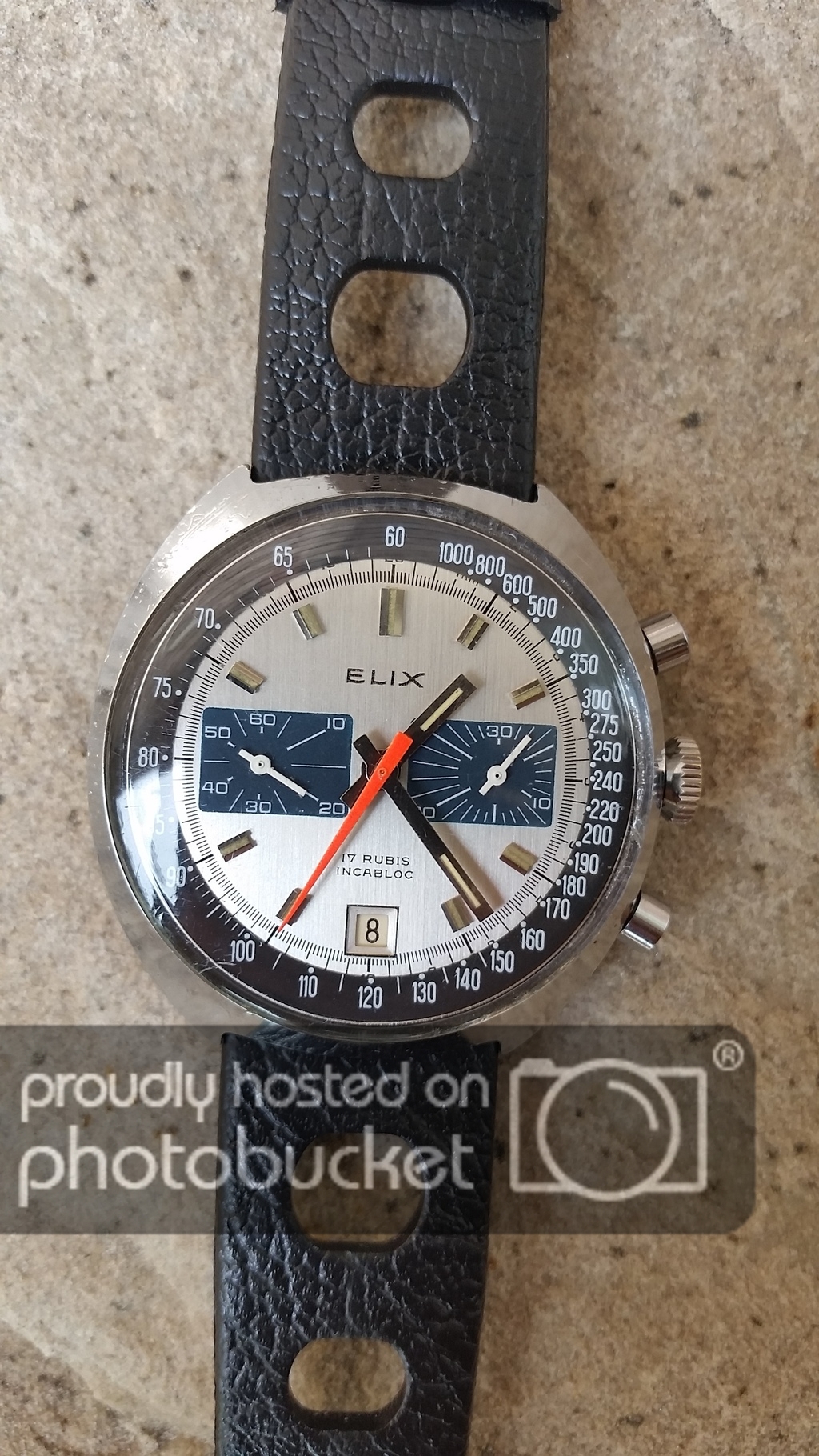 Dial VINTAGE cadran Rallye chronograph VALJOUX 7734 DODANE