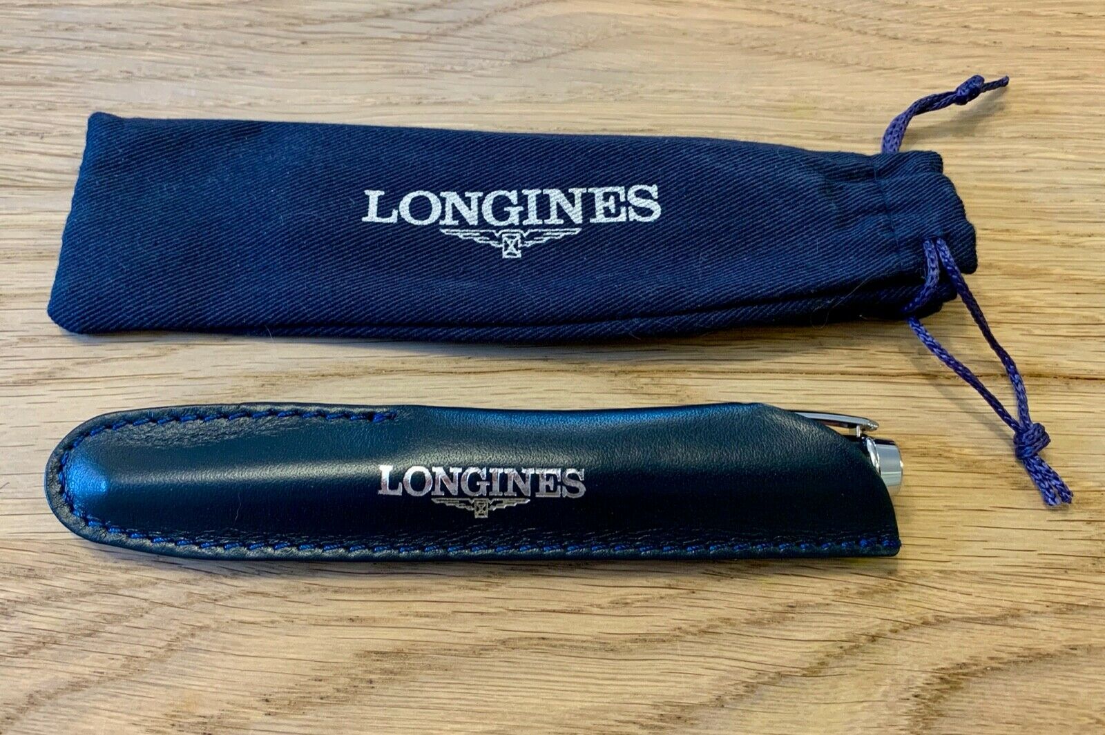 Official Longines Ballpoint Pen Extra Refill Pouch Brand New