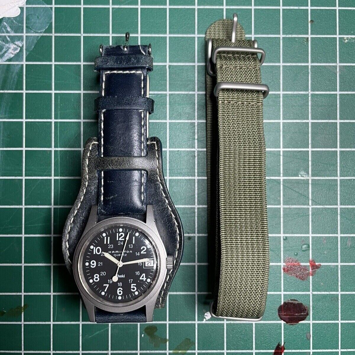 Vintage Hamilton Khaki Field 9797 - 34mm Quartz Watch 