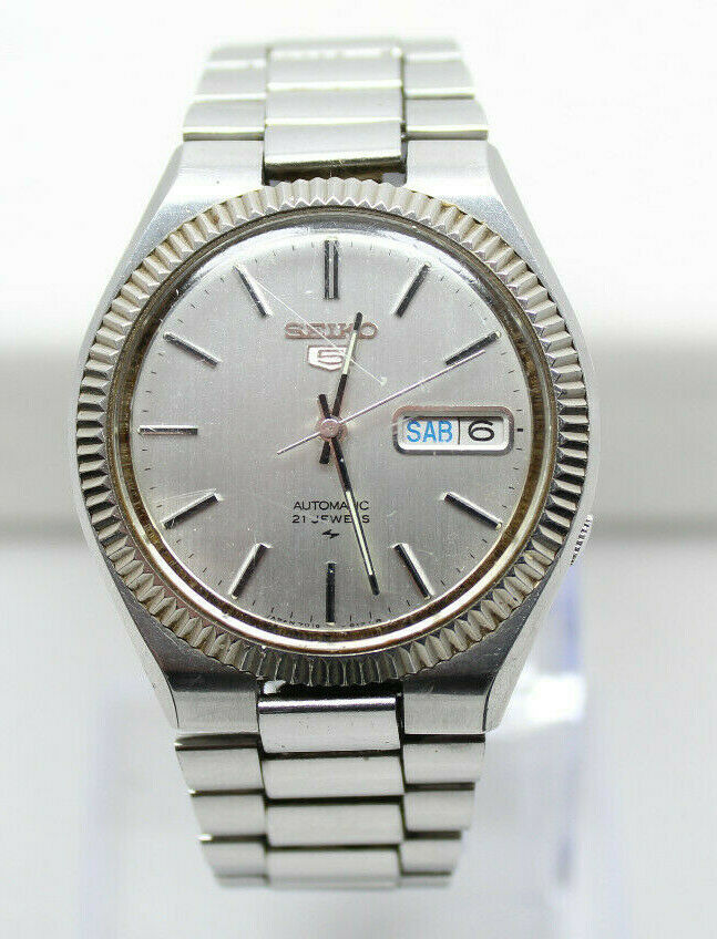 Seiko 7019-812LR Day/ Date Automatic 21J Japan Watch Cal