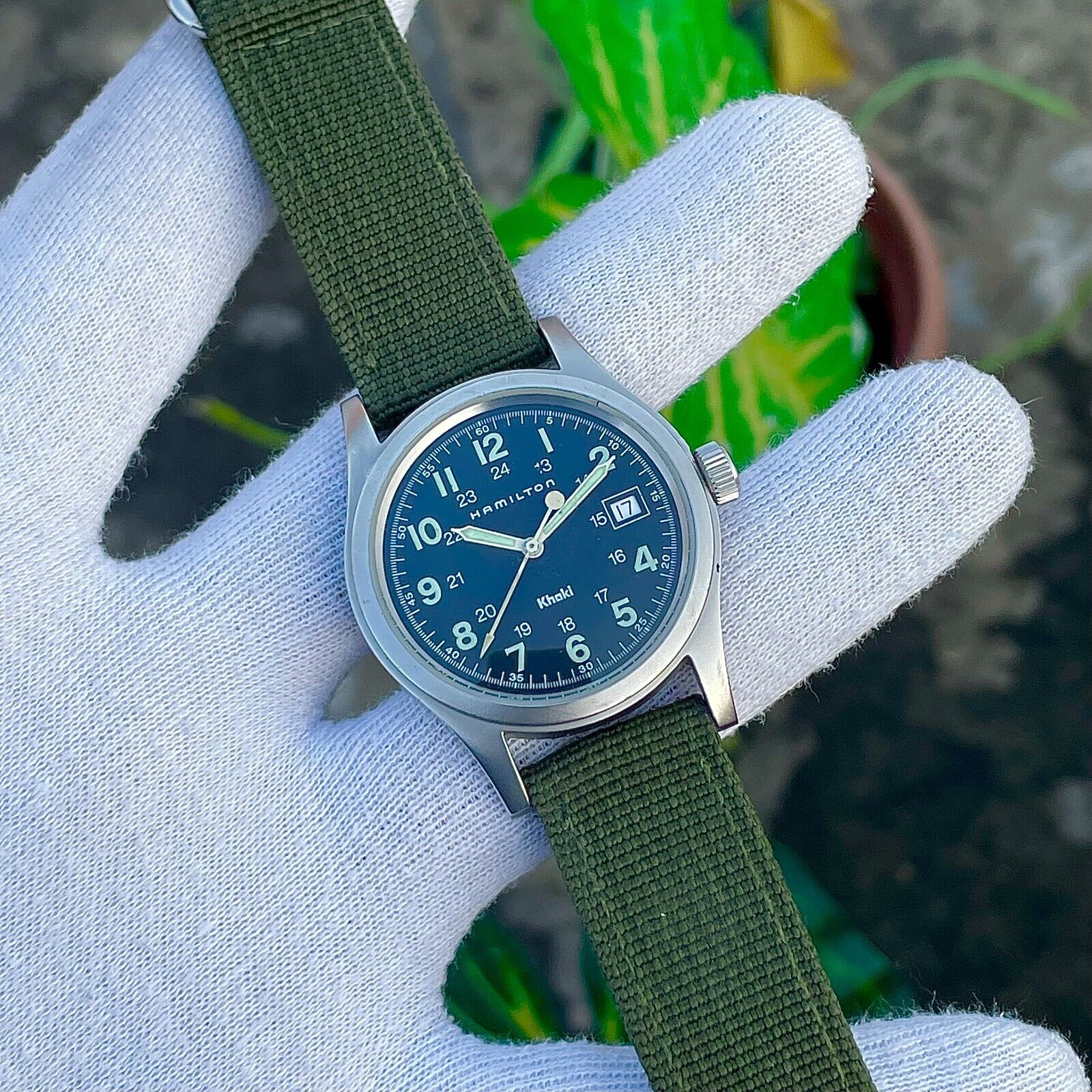 Vintage Hamilton Khaki Field Military Quartz Swiss Made
