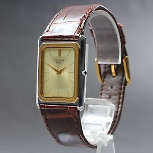 Near MINT] Seiko Credor 6730-5090 14KT Gold Bezel Men's Quartz