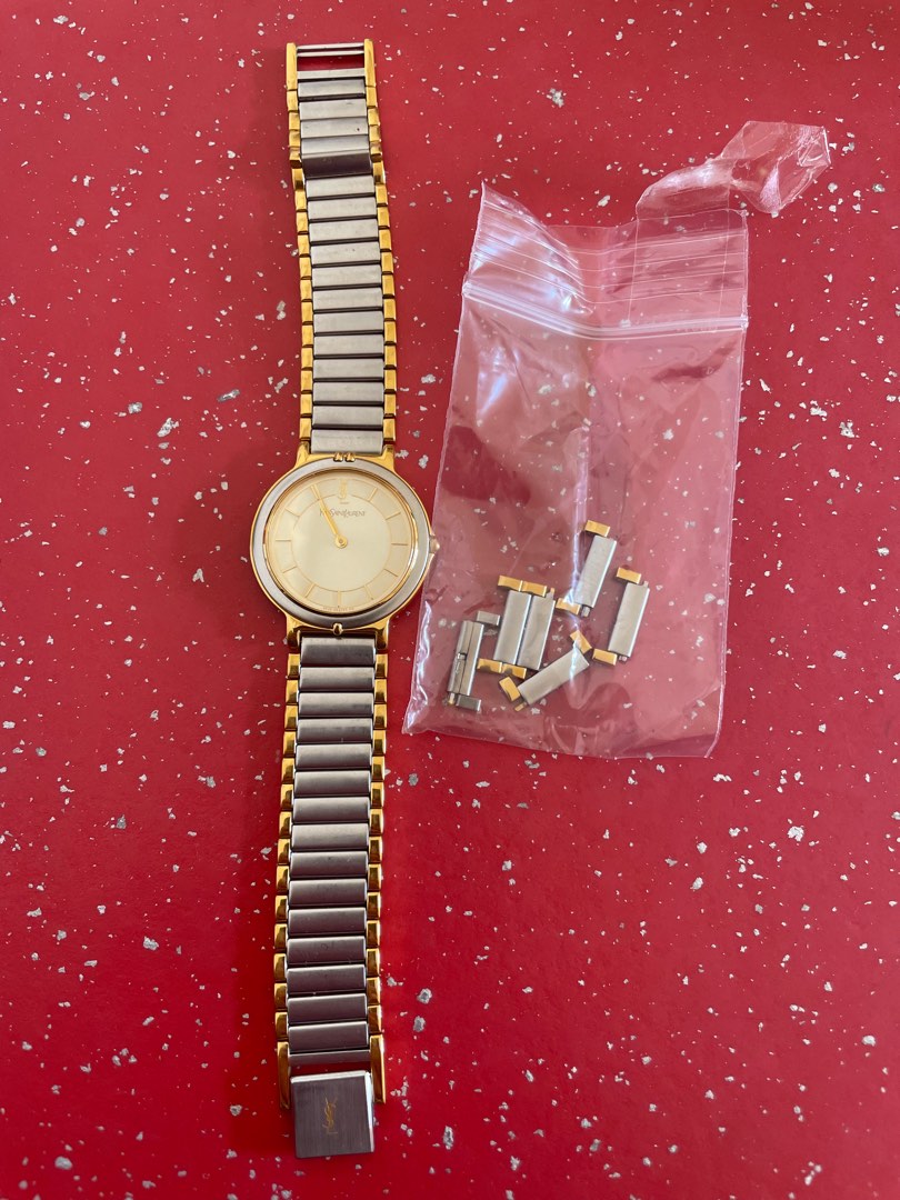 Yves Saint Laurent Watch 2200-229789 Y Quartz 18k Gold Plated T4289 for  sale online | eBay
