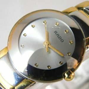 め*ん様 RADO ダイアスター 318.0550.3 クォーツ 腕時計 (北4 RADO 318.0550.3 GOLD SILVER WOMEN'S VINTAGE WATCH SWISS MADE