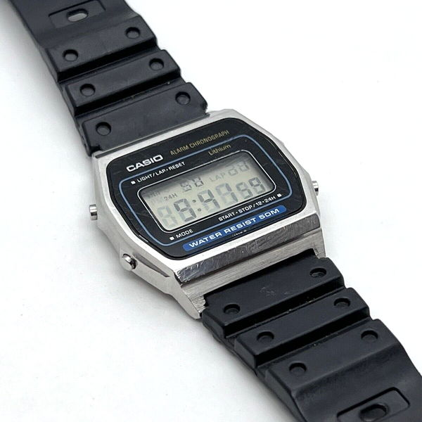 Vintage 80's CASIO W-34 Module 415 Mens 40mm Digital Watch