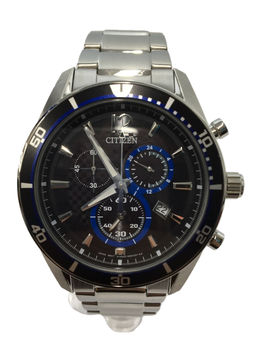 Used] Citizen Solar Watch/Analog/Stainless Steel/BLK/H500-S061083