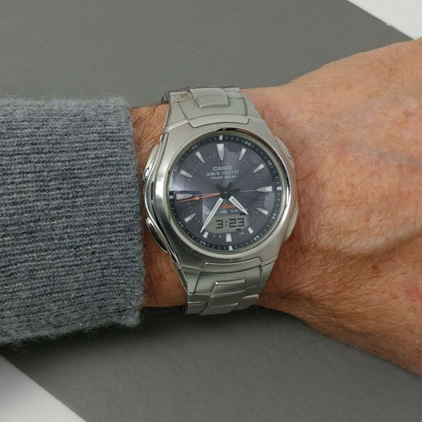 Casio Wave Ceptor Tough Solar WVA-430J Watch with Stainless Bracelet ...