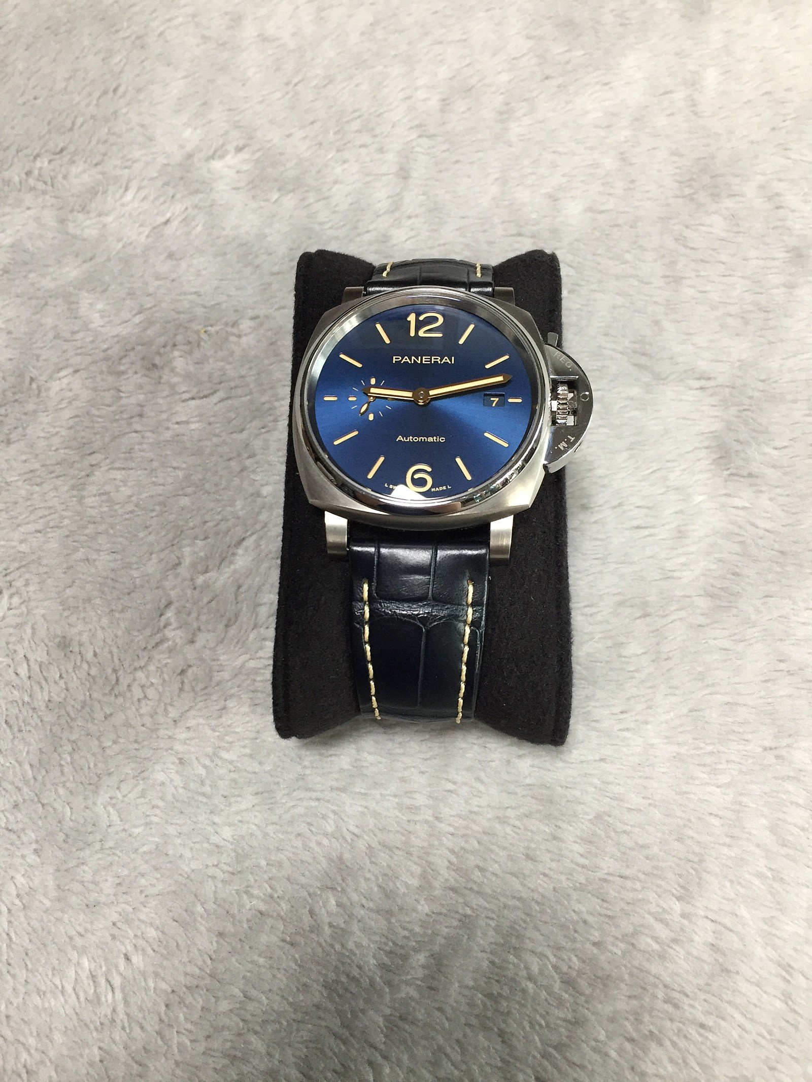 FS Panerai Luminor Due 927 42mm Blue Sunburst Dial Titanium Case