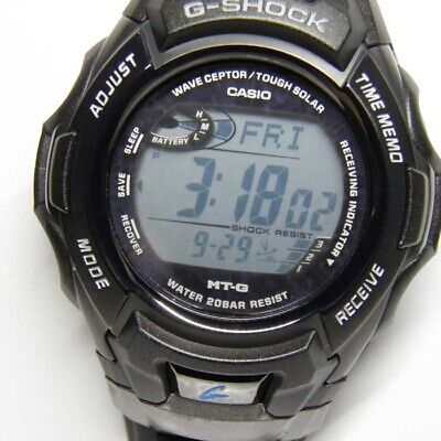 CASIO G SHOCK MTG 910DJ 2JF BLACK FORCE RADIO WAVE SOLAR MODEL