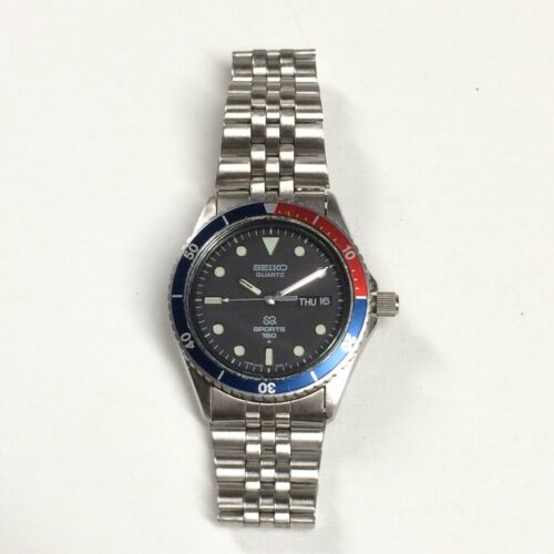 Vintage Seiko Quartz SQ 5Y23-6069 Sports 150 Pepsi Bezel