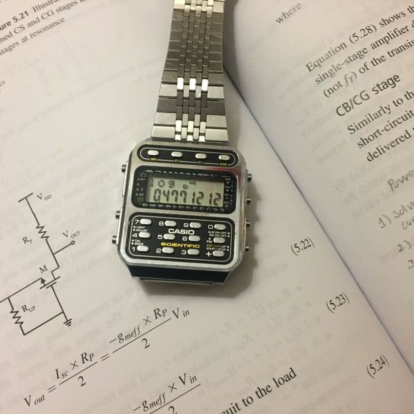 Vintage CASIO CFX-200 ⭐ Scientific Calculator Watch ⭐ 197 Module ...