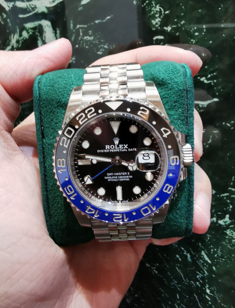 Oct 2021 Rolex Gmt master 2 batgirl Jubilee 126710blnr