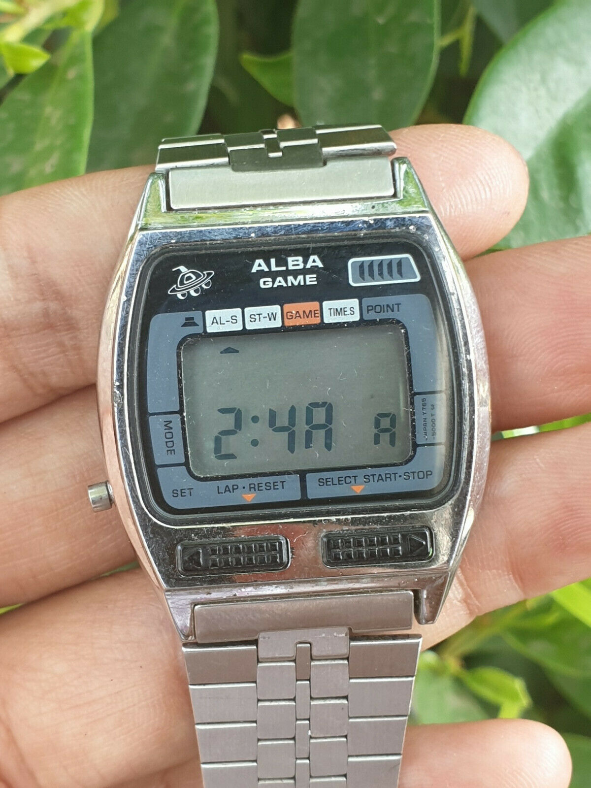Vintage Rare 1980s Seiko Alba Game Y765-5000 Japan Digital