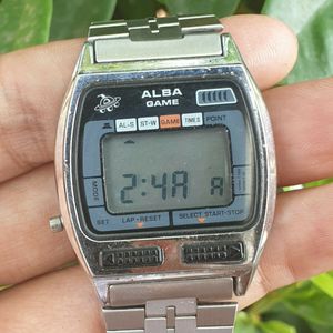 Vintage Rare 1980s Seiko Alba Game Y765-5000 Japan Digital