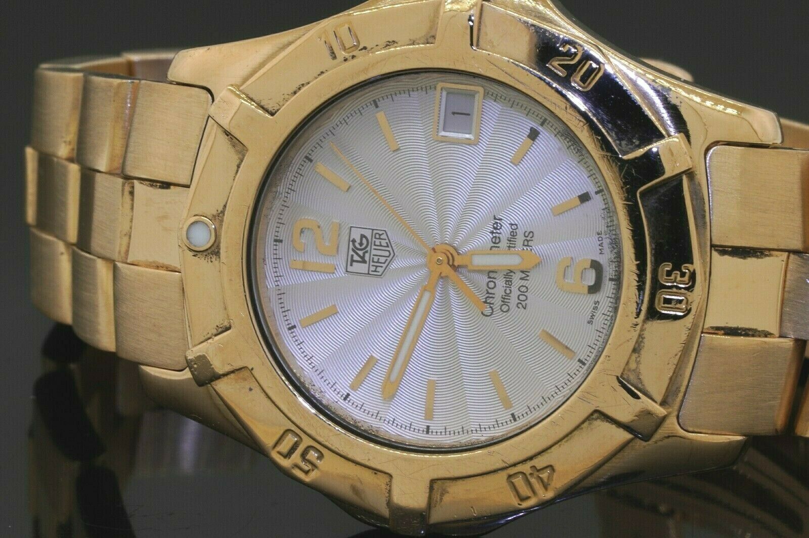 Tag Heuer heavy 18K YG WN5140 38mm Chronometer automatic men s