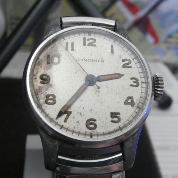 FS;WWII US Navy Longines military hacking watch | WatchCharts Marketplace