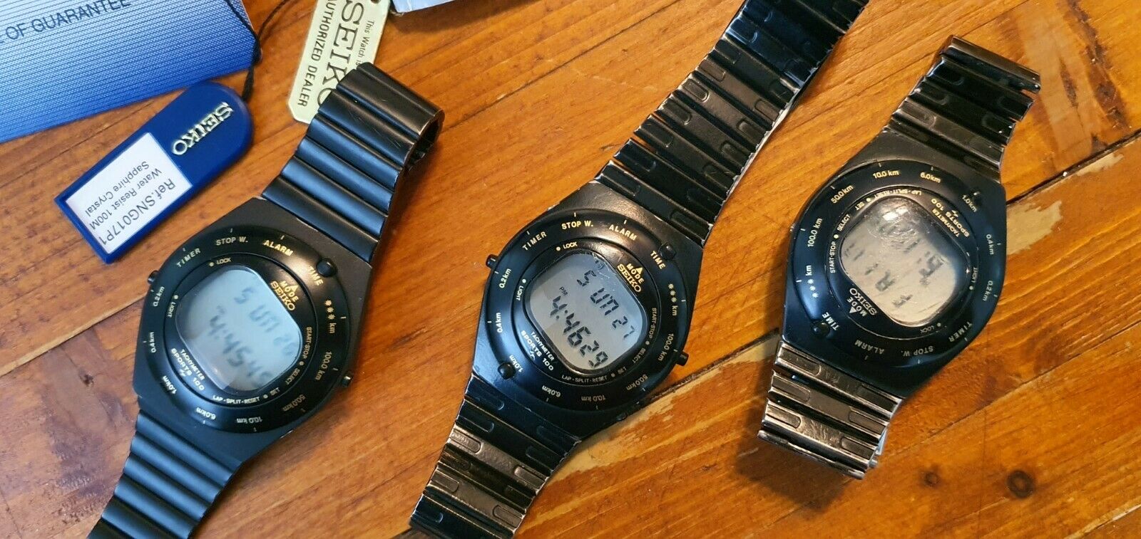 Seiko Giugiaro Senna A828 4010 and A828 4019 Spares or repair