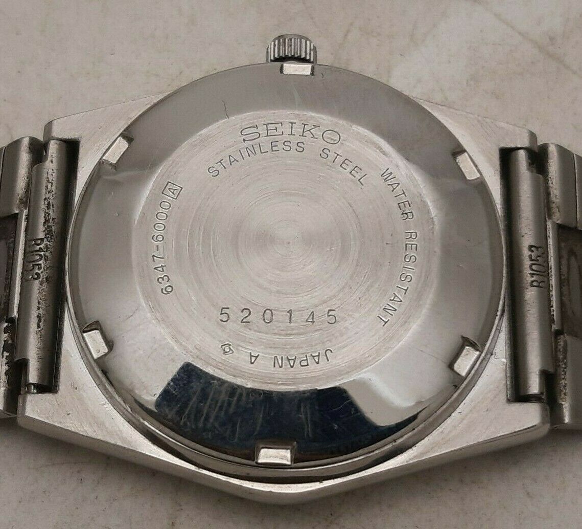 Vintage Seiko 5 Moon Phase 6347 6000 Japan 23J Automatic Steel Men's Wrist  Watch | WatchCharts