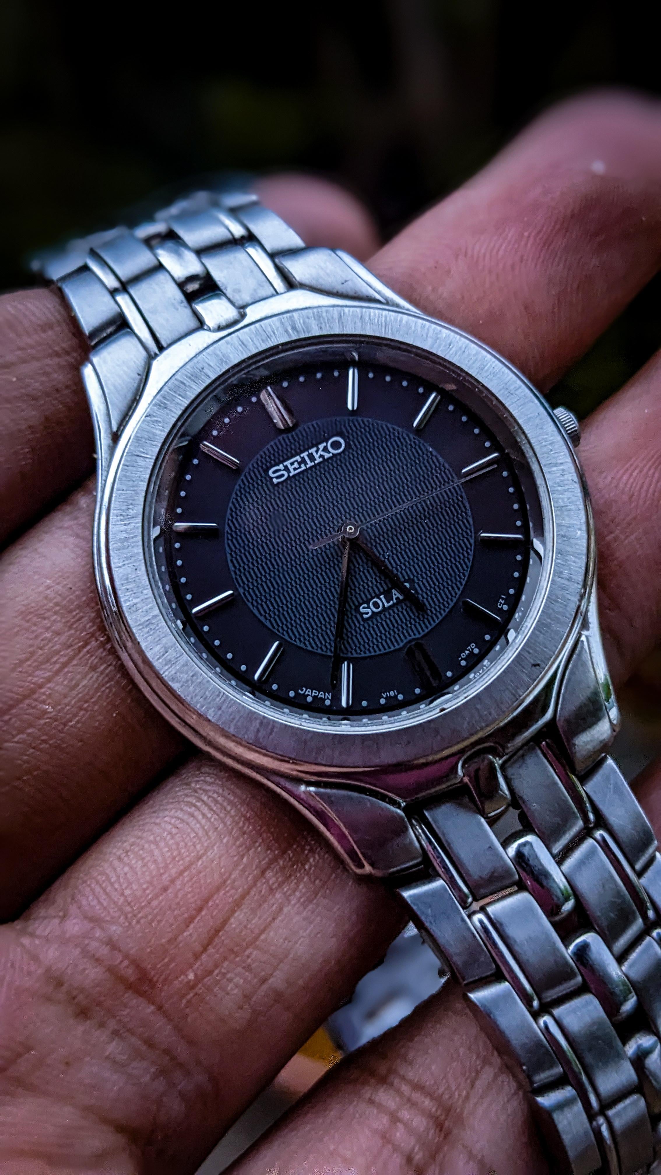 WTS] Seiko JDM solar vintage watch v181-0a50 in just 99
