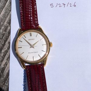 Seiko 2140-7000 21J Manual Wind Thin Case Dress Watch Japan