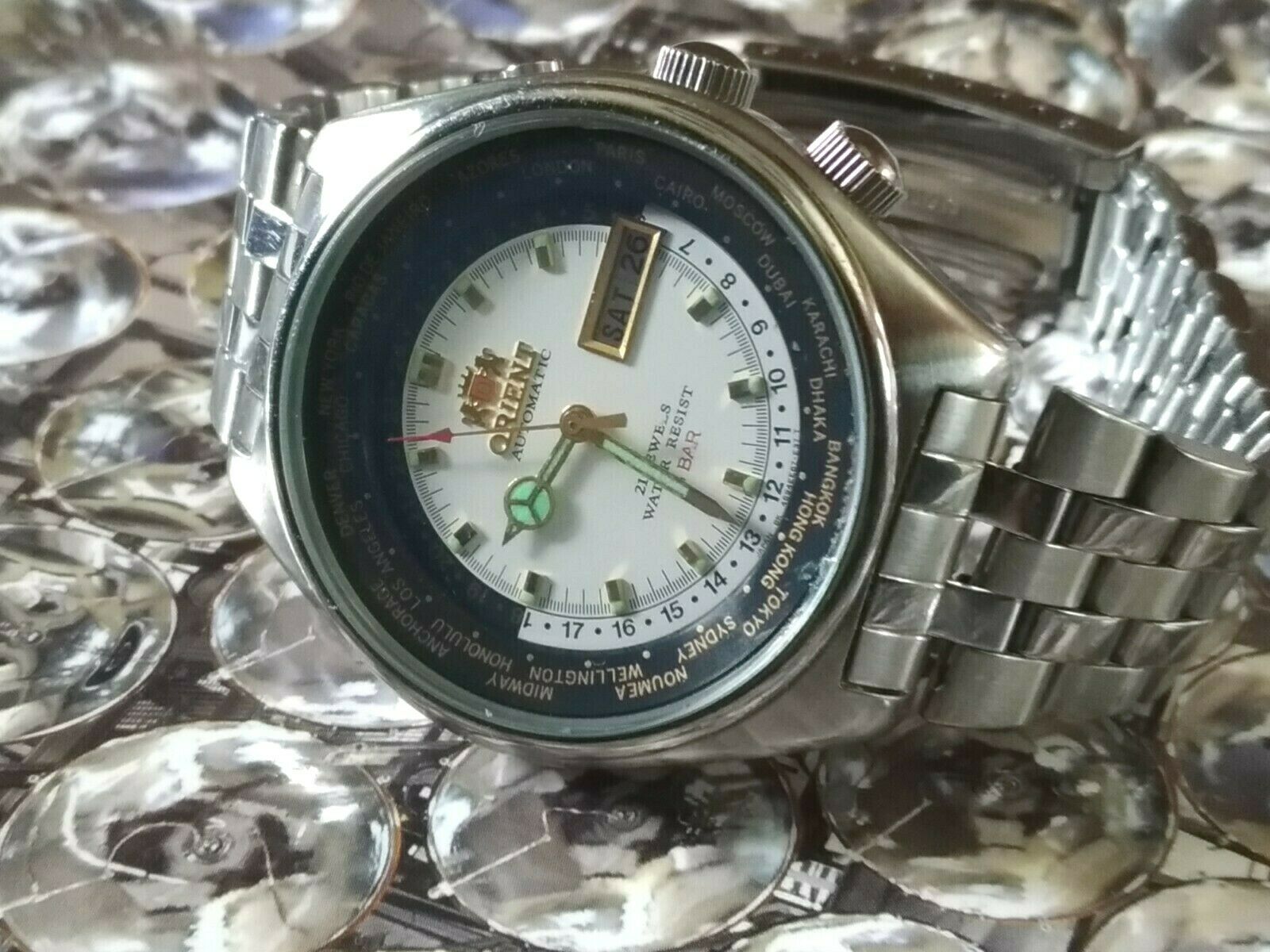 Orient World Time Automatic Vintage 469EE6-71 From Japan